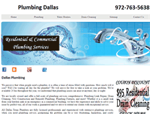 Tablet Screenshot of plumbing--dallas.com